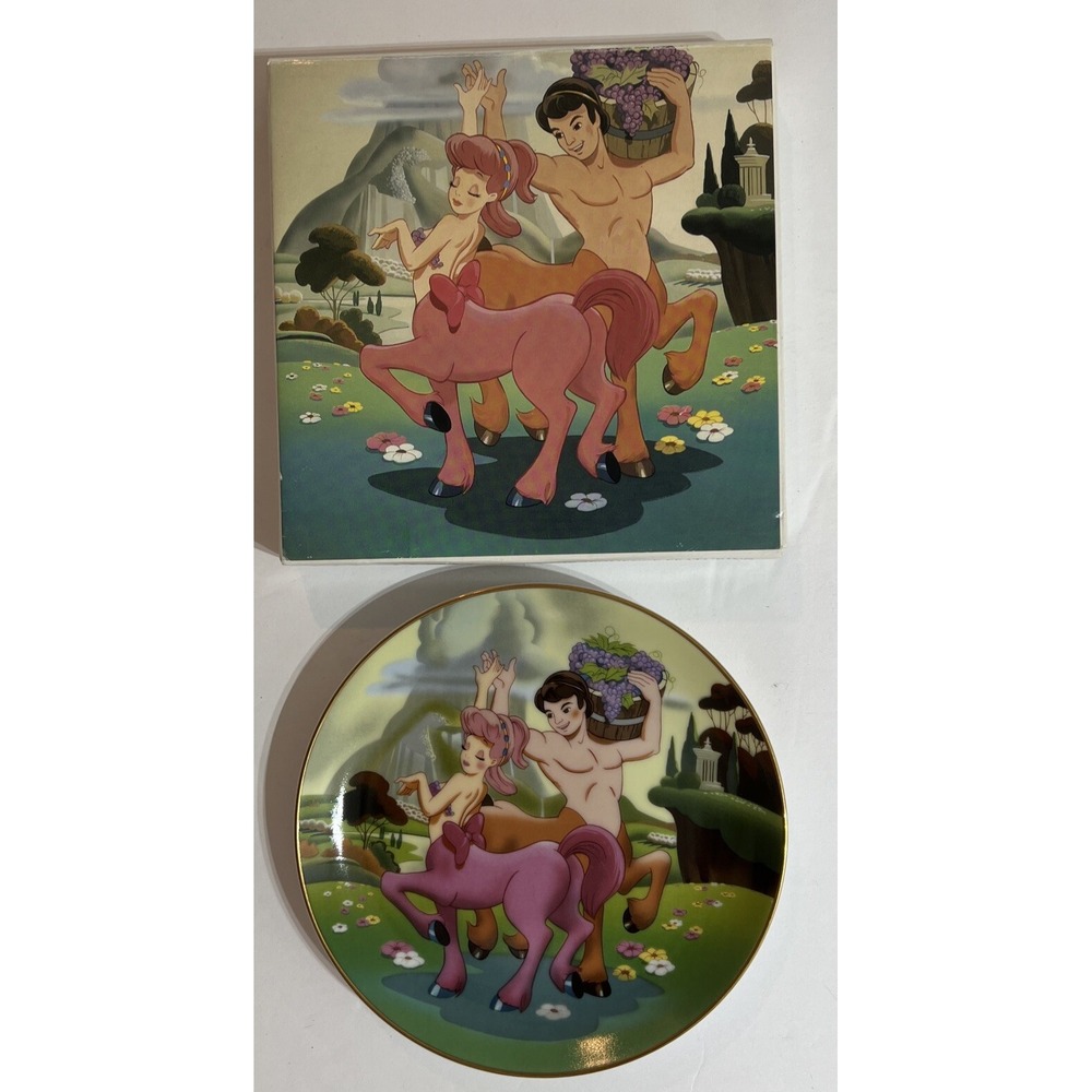 Disney Fantasia 50th Anniv Beethoven Sixth Pastoral Symphony Minotaur Plate 199O